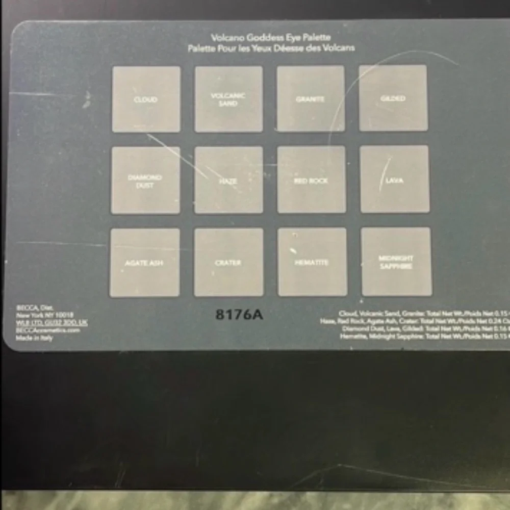 Becca Cosmetics Volcano Goddess‎ Eyeshadow Palette Matte Shimmer Nudes Neutrals